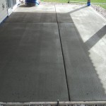 After concrete patio installation