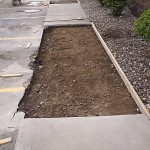 before: sidewalk repair